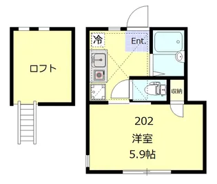 ラルーチェ武蔵小杉【2階】の間取り