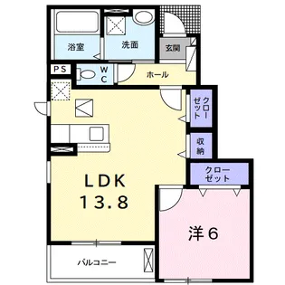 カーサ モデルノ Ⅱ【1階】の間取り