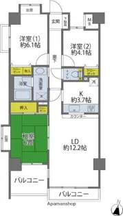 コスモ鶴見セジュール【6階】の間取り