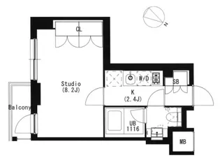 品川イースト【7階】の間取り