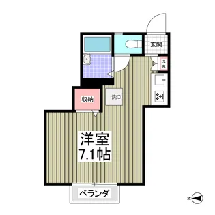 エクセレント三ツ沢A棟【1階】の間取り