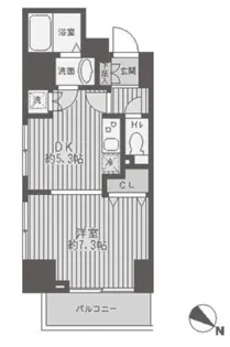 レジディア蒲田【9階】の間取り