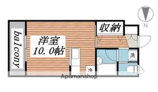 プレサージュ【202号室】の間取り