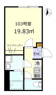 ワンネス西品川【1階】の間取り