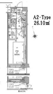 クレイシア北馬込【4階】の間取り