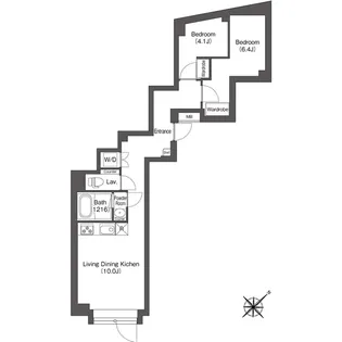 エスタート大井町フォレスト【101号室】の間取り