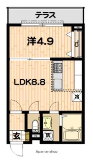 アルドゥール上永谷壱番館【3階】の間取り