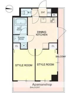 カレススタイル多摩川【4階】の間取り