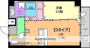 パラシオテルマス池上【1階】の間取り