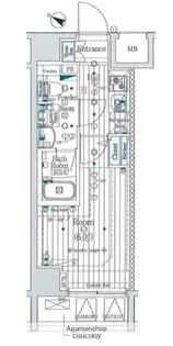 MAXIV横浜大通公園【8階】の間取り