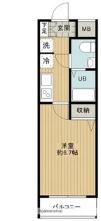 プレール・ドゥーク品川御殿山【2階】の間取り