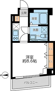 グランカーサ馬込Ⅰ【0502号室】の間取り