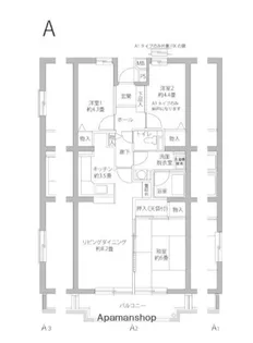 ヒルズ南戸塚【3階】の間取り