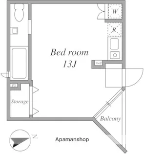 EAST RISE 由比ガ浜B【3階】の間取り