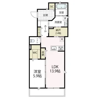アウトゥーノ【101号室号室】の間取り