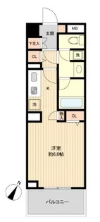 グラディート町田【4階】の間取り