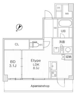 JMF RESIDENCE 町田【6階】の間取り