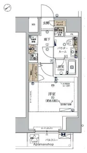 ECREDE蒲田EAST【7階】の間取り