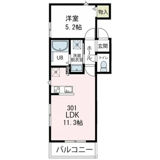 エターナル湘南【301号室号室】の間取り
