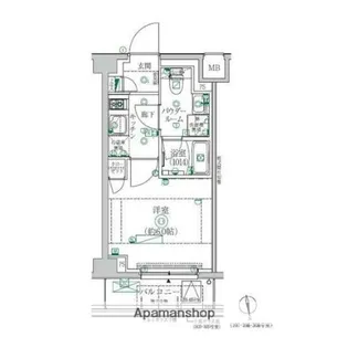クレイシア横浜ヴェール【2階】の間取り