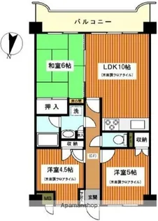 ジュネパレス横浜第一【4階】の間取り