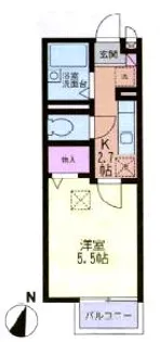 クレスト西戸部【1階】の間取り