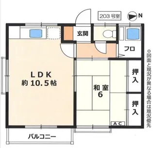 第一高嶺荘【2階】の間取り