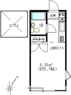 クレア湘南【1階】の間取り