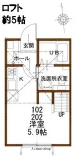 ヴィラベローナ桜ヶ丘【1階】の間取り