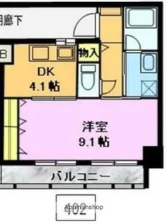 グラン・コスタ湘南弐番館【4階】の間取り