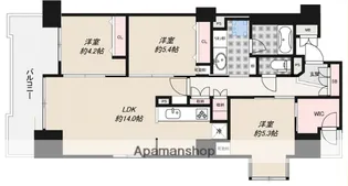 アマックス横浜【3階】の間取り