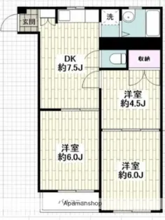 テラスフルール【3階】の間取り