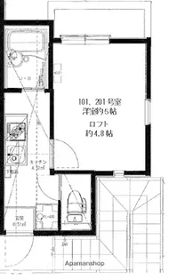 リーヴェルポート横浜杉田【2階】の間取り