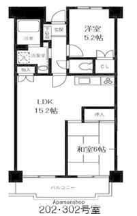 タウンコート湘南【3階】の間取り