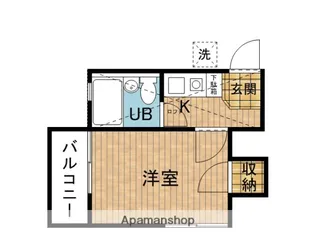 オメガパレス菊名2丁目【1階】の間取り