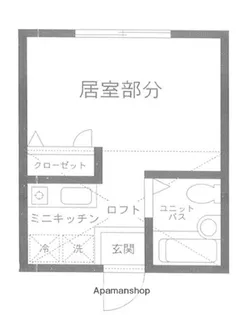 ハーミットクラブハウス鶴ヶ峰C棟【2階】の間取り