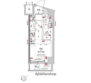 クラリッサ新綱島【4階】の間取り