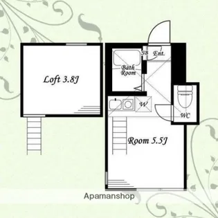 ユナイト根岸ブルーノ・コンティ【2階】の間取り