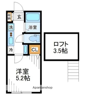 クレストコート上永谷【2階】の間取り