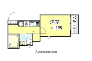 1Kの間取り画像