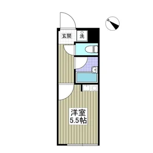 FLAT5池上新町【3階】の間取り