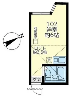 ユナイト港南サイレンスター【1階】の間取り