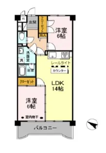 マンションビスタリカ【5階】の間取り