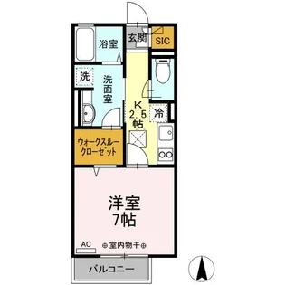 WITH湘南 B【1階】の間取り