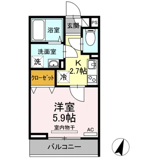 PARK K【3階】の間取り