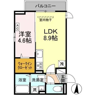 D PAINA 宿河原7【2階】の間取り