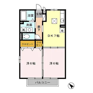 サニーコート【1階】の間取り