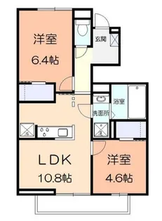 ソレイユ湘南太平台A【1階】の間取り