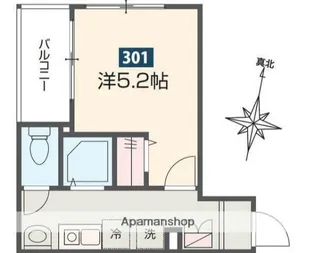 MELDIA矢部【3階】の間取り