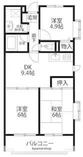 リトルウッズ千代田【3階】の間取り